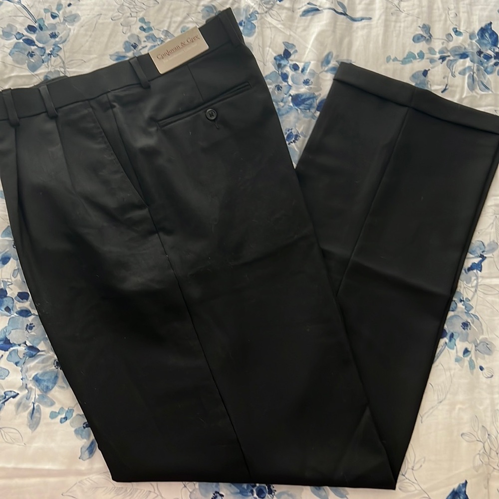 NWT Cordovan & Grey Wool Dress Pants